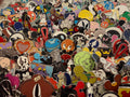 Disney pin collection display showing authentic trading pins from Disney Parks